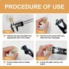 zDwfDc 140PCS 6-25mm 14 Sizes Spring Band Hose Clamps with
