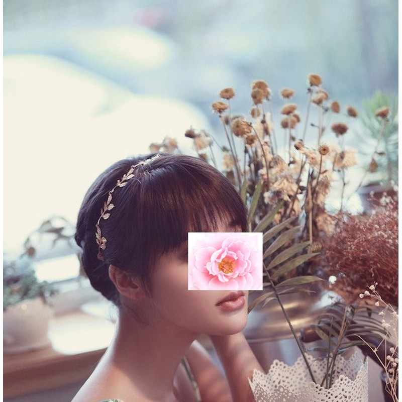 yueton?Pack of 2 Alloy Leaf Elastic Hair Band Headband Fashion