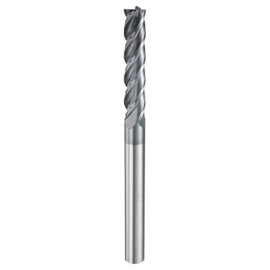 HARFINGTON Carbide Square Nose End Mill Bit 5/16" Cut Dia 4 Flutes TiAlN Coated Milling Cutter for Hardened Steel Metal (5/16" Shank 1-5/8" Cut Length 4" Long 30 Degree Helix HRC53-55)