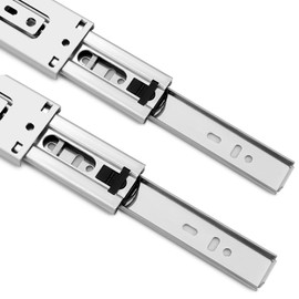 Gobrico 10 Pairs 12-inch Drawer Slides Soft Close Ball Bearing Drawer Glides Side Mount, 3-Folds Full Extension Drawer Runners Rails, Heavy Duty