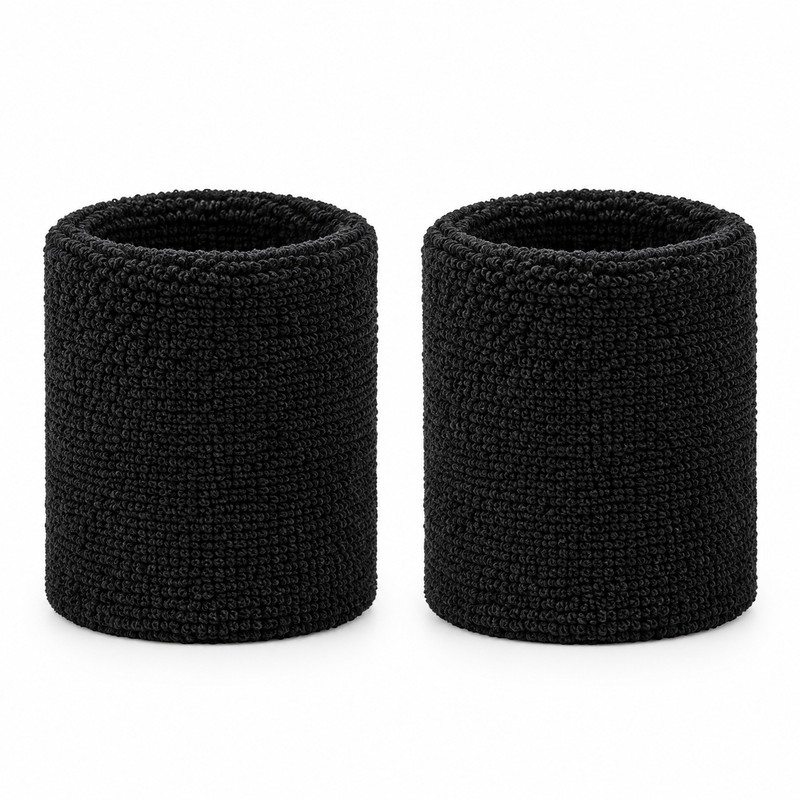 Sports Wrist Sweatbands for Workout – Soft Stretch Knit Sweat
