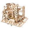 Robotime Marble Roller Coaster Clockwork Mechanical 3D Puzzle Game Woodcraft