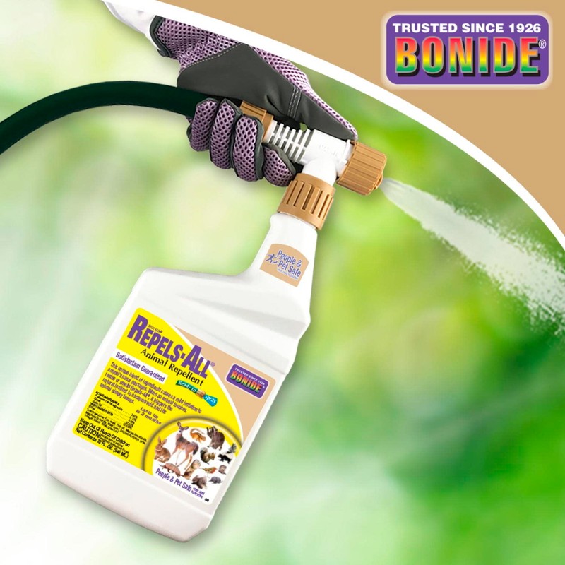 Bonide Repels-All Animal Repellent, 32 oz Ready-to-Spray Outdoor Pest Garden