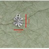 Ruwado 50 Pcs Clover Charms 1.5 x 1 x 0.2
