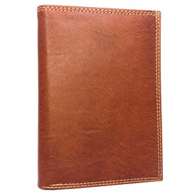 Charmoni - Large Wallet - Classic - Men - Card Holder, Car Paper, Wallet - Complete - Faux Leather, brown, Classic