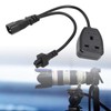 IEC320 C14 Male to C5 and Female Power Cord C14