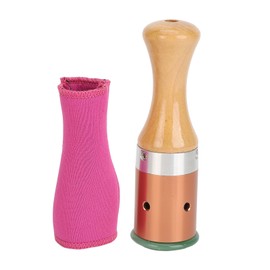 Moxa Stick Burner Holder Single Hole Reduce Fatigue Handheld Moxibustion Stick Massage Rod with Fabric Sleeve S