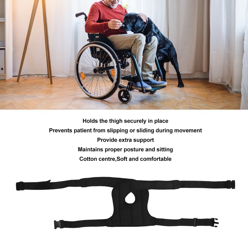 Wheelchair Thigh Restraint Belt Fixation Safety Waist Restraint Wheelchair Seatbelt