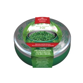 Scentsicles Flameless Fragrance, White Winter Fir Scent, Frangrance-Infused Recyclable Paper Ribbons, Decorative Tin (1 Pack)
