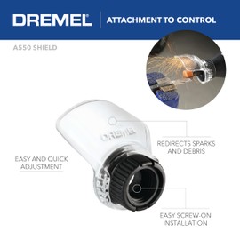 Dremel A550 Rotary Tool Shield Attachment Kit with 4 Accessories