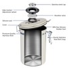 BERTILLE Stainless Steel Coffee Canister,22oz Kitchen Food Storage Container with