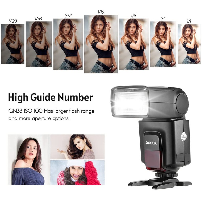 Godox TT520 II On-Camera Flash Electronic Speedlite + AT-16 2.4G