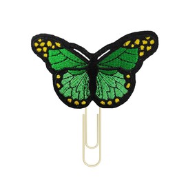 Back to School Gifts, Green Butterfly Golden Planner Paper Clips, Bookmarks, Wedding Planner Accessories, Paperclip, Office Gifts