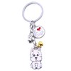 EZB Adorable I Love Dogs Westie Puppy Keyring | Decorative