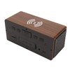 Wooden LED Clock Home Bedroom Brown Digital Alarm Clock with