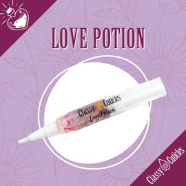 Classy Cuticles Classy Cuticles | Hand Blended Cuticle Oil | Vegan, Cruelty-Free, & Hydrating | Vitamin E, Jojoba, and Argan Oil | 5 mL Brush Pen | Love Potion Scent | Pack of 2