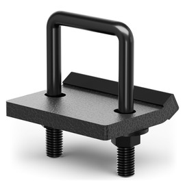 POFENZE Hitch Anti Rattle Clamp for 2” and 1.25” Receivers - Carbon Steel Trailer Hitch Tightener with Rubber Shims - Black Powder Coated for Noise & Vibration Control - Easy Install