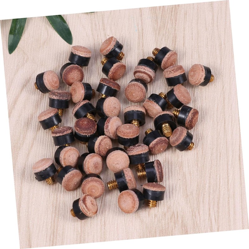 Mipcase 20pcs Tips Replacement Billiard Accessories for Pool Cues Tips