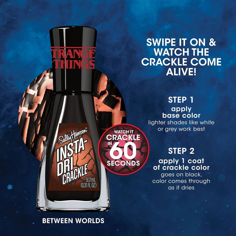 Sally Hansen Insta-Dri x Stranger Things Nail Polish, Between Worlds,
