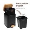 Eco Basics Rubbish Square Bin 3L, Black - Compact Bin