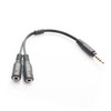 Gatuida 3pcs Headset Splitter Adapter Position to and Microphone Ports