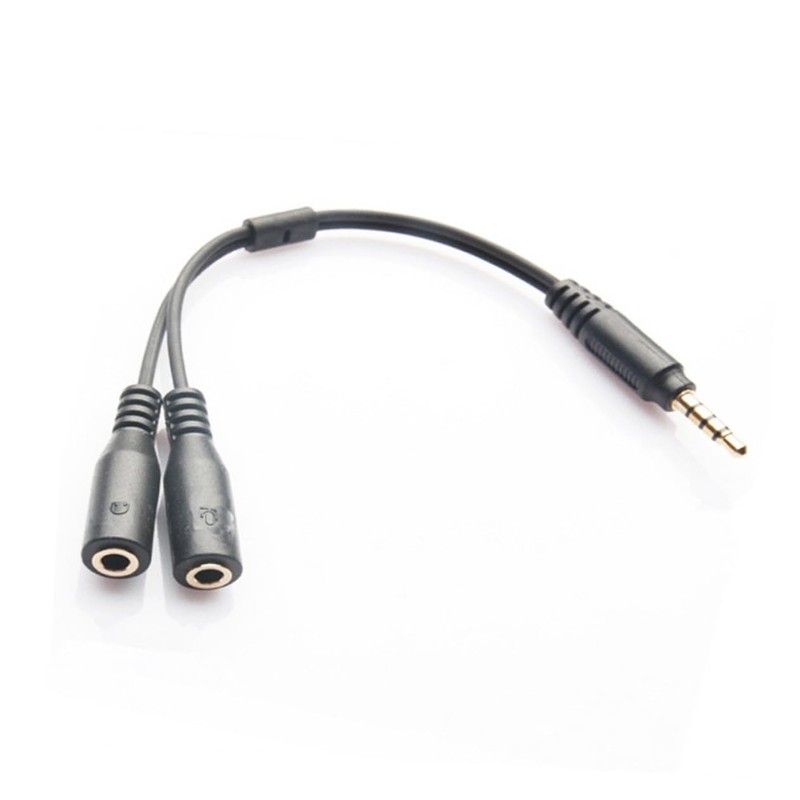 Gatuida 3pcs Headset Splitter Adapter Position to and Microphone Ports