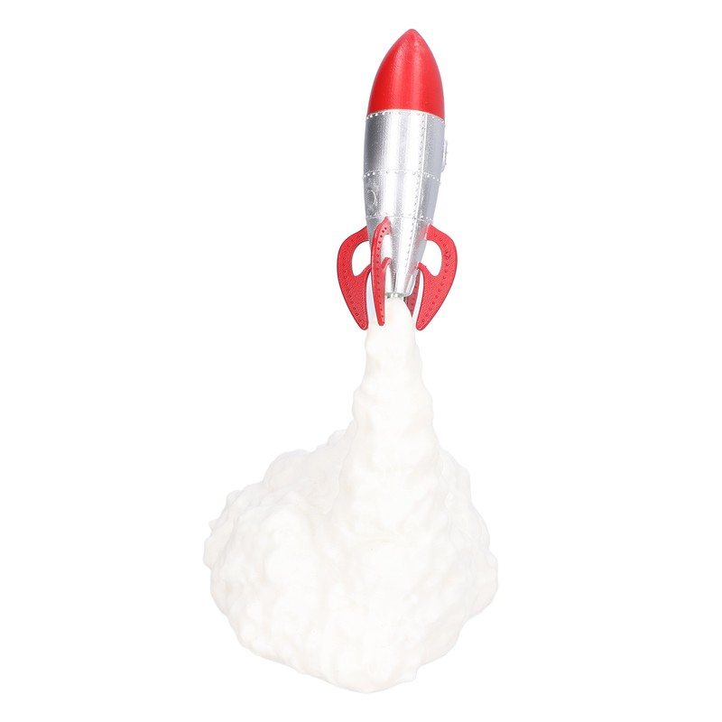 3D Printing Rocket Lamp Innovative Bedside Table Light USB Charging