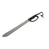 Black Stainless Steel Blade Rubber Handle 24.75 inch Machete Knife