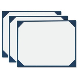 PaperDirect Blue Leatherette Award Boards with Acetate Overlay, 9 x 11-½ Inches, Pack of 3