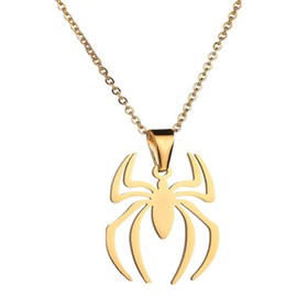 Houpotao Unleash Your Inner Spider with Our Exquisite Necklace - Perfect for Daily Wear, Theme Parties, and as a Gift!(Gold)