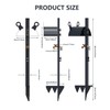 idyllictime Garden Hose Holder Stand for Outside with Tool Organizer
