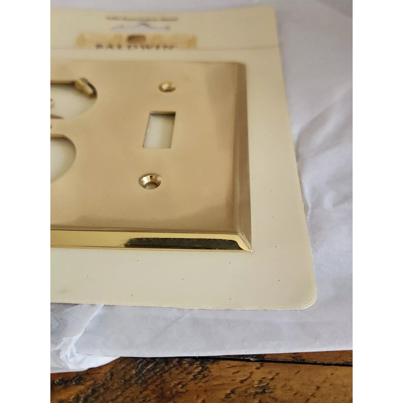 Baldwin Brass Single Toggle Switch & Outlet Wall Plate Cover