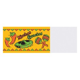Hoffmaster 883121 Mexican Fiesta Adhesive Napkin Band, 4-1/4" Length x 1-1/2" Width, Chipboard Box (Case of 4000)