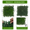DOPGIB Artificial Grass Wall Panel,10"x 10"(12P) 4-Layer Leaf UV-Anti Greenery