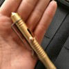 Solid Brass Pen with Retractable Refills and Bolt Action Portable