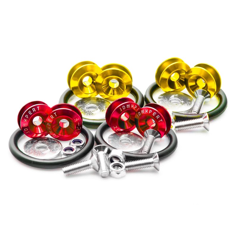 Xotic Tech JDM Quick Release Fasteners Compatible with Car Bumpers