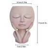 Girls Face Head Planter Flower Container Safe Nontoxic Garden Decor