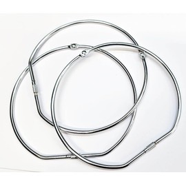 Heavy Duty Metal Jailer's Ring, 15 cm Diameter, 3-Pack, Hinged with Screw Clasp