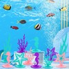 24Pcs Mermaid Party Decoration DIY Felt Table Centerpiece Under The