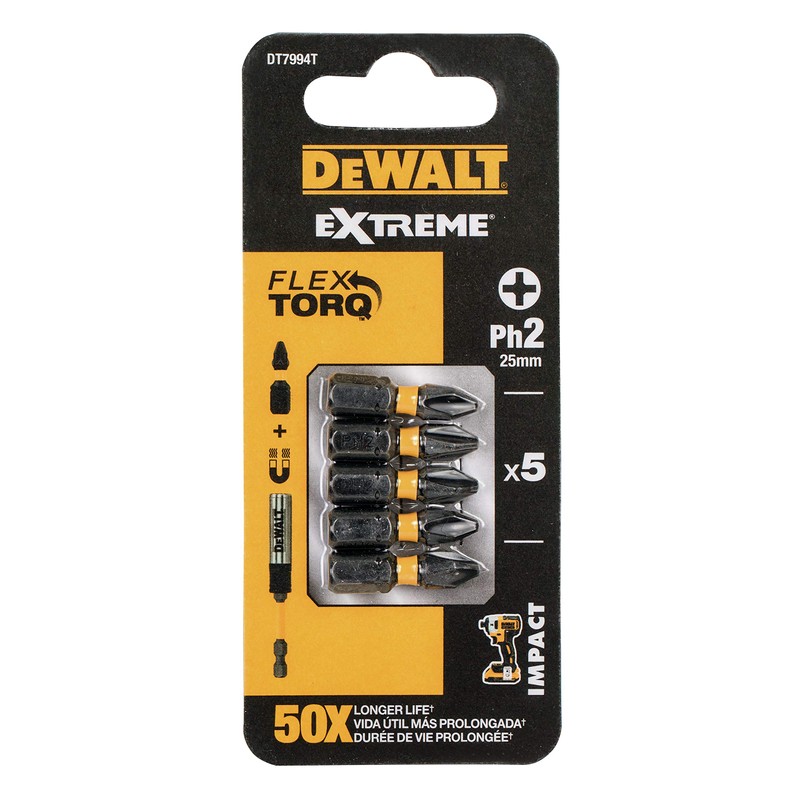 Dewalt DT7994TQZ 25 mm PH2 IR Torsion Bits (Pack of