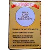 Tin Sign 20 x 30 cm Anti-Stress Burnout for Office