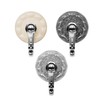 DRHYO 3Pack Water Ripple Suction Hooks, Vacuum Suction Cup Hooks,