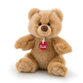 Trudi 51257 Trudino Ettore Teddy Bear - Beige, 12 x 12 x 9 cm, Fire-Retardant Polyester Plush Toy, Rich in Detail, Machine Washable, Safe and Durable
