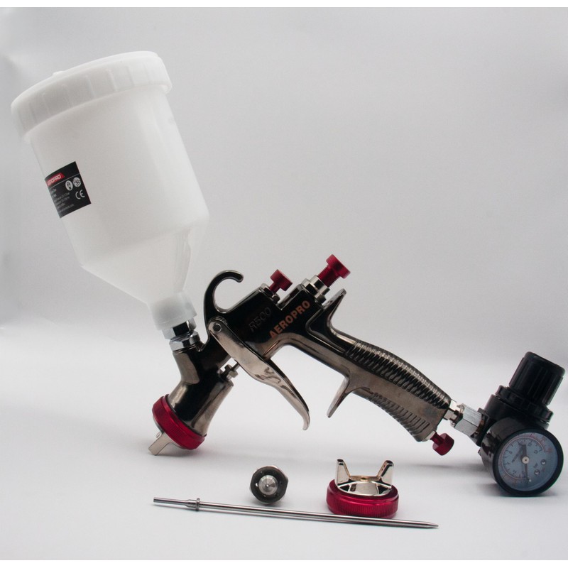 AeroPro R500 LVLP Air Spray Gun with 1.3/1.5mm Nozzles &