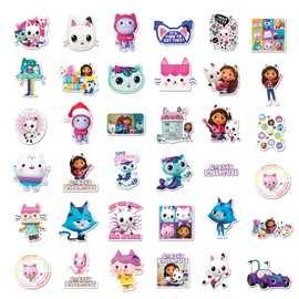 Huanmin Dollhouse Children's Stickers, Pack of 100, Vinyl Stickers, Waterproof, Skateboard Stickers, Bicycle Stickers, Children, for Children, Teenagers and Adults