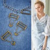 6 Sets Overalls Buckles, Metal Overall Replacement Clasp Clips with