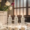SupBri Rose Shadow LED Flameless Candles, 6PCS Romantic Battery Operated