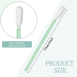 100 Stück Reinigungsstäbchen Mini Reinigung Stäbchen Fusselfrei, Reinigungstupfer, SchaumreinigungsstäBchen, Mehrzweck Schaumstofftupfer Set, für Tintenstrahl Kamera Linsen Reinigung