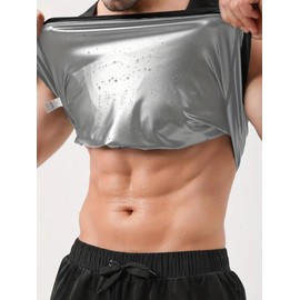 Men's Sauna Shapewear Tank Top, Breathable Comfortable Sweat Enhancer Shaper, Tummy Control Shapewear for Men - Color: multicolor2, Size: XXXL