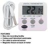 Brannan Refrigerator Thermometer Digital - Fridge and Freezer Alarm Alert